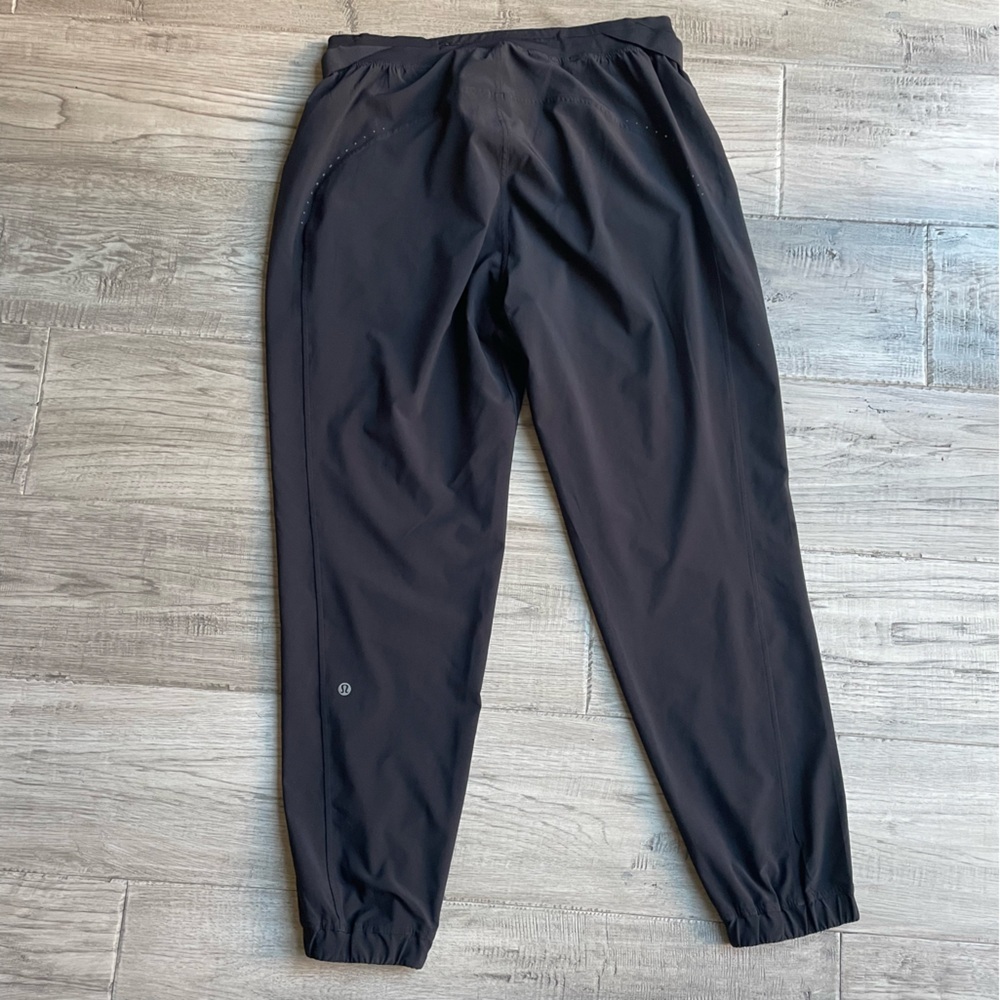 Lululemon Adapted State High Rise Jogger *Airflow” Leg Slits Black Color SZ 10 - Picture 7 of 16